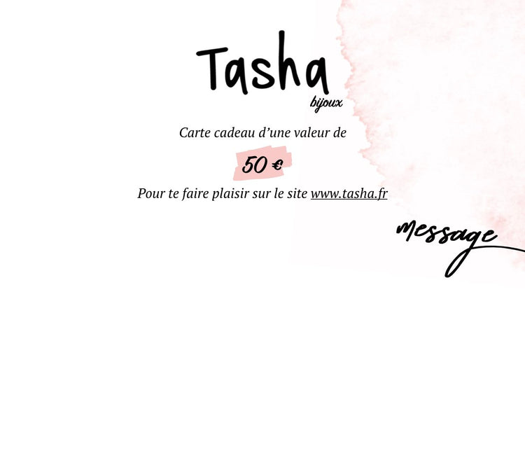 Carte-cadeau Tasha